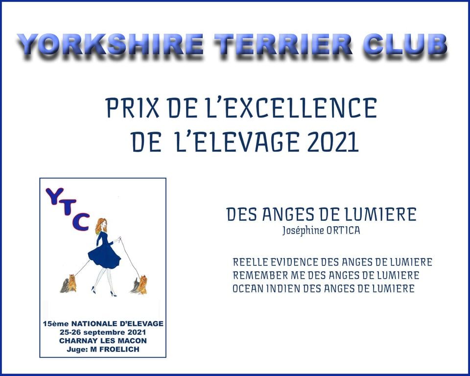 Prix de l'excellence de l'élevage 2021